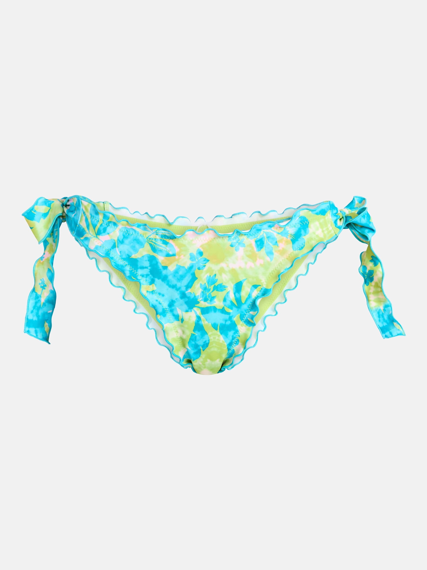 No Boundaries Low Waist Side Tie Bikini Bottoms, Women's XXS-XXL