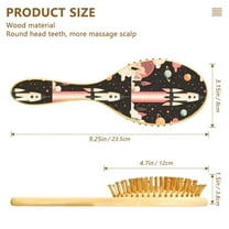 YAZAOO Soft Hair Brush Hair Comb Detangler Spaceship Pattern Smoothing Hair Care Beauty Gift