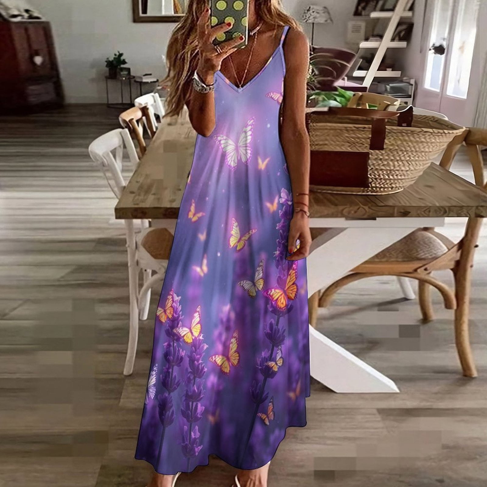 Lavender Sleeveless Dress Beach Outfits for Women Luxury Dress Dress Women  Party Dresses Woman - Walmart.com