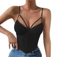 thumbnail image 1 of Clearance Sale 2025 Shapers Stylish Diamond Shape Slim Clearance Backless Fishbone Steel Ring Solid Color Everything Little Vest, 1 of 8