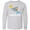AC-Heather Grey, variant on Inktastic Clearwater Beach Florida Vacation Long Sleeve Youth T-Shirt