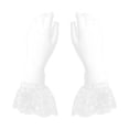 thumbnail image 1 of Guantes Encaje para Novia Señora Accesorio Fiesta Noche Zulema Guantes cortos de encaje, 1 of 8