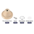 thumbnail image 3 of Uxcell Universal Pot Lid Knob,Wooden Replacement Knob 45x29mm for Pan Pot Cover 4pack, 3 of 5
