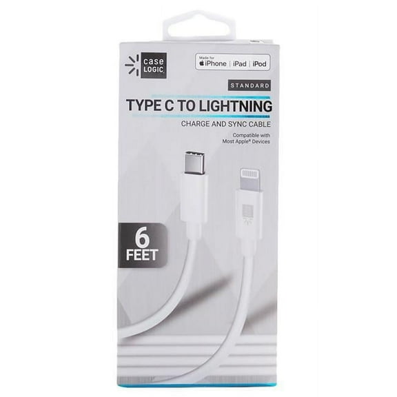 6 ft. Type-C Lighting Cable, White