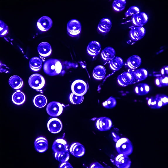 Solar String Lights Outdoor, 17ft 50 LED Solar Powered Fairy Lights Waterproof Decorative Lighting for Garden Patio Gate Yard Party Wedding Indoor Bedroom(7 Color to choose)