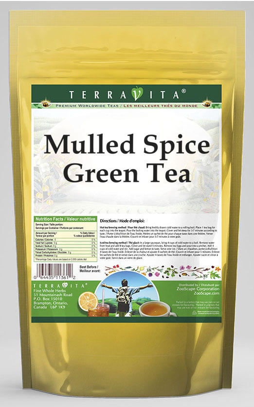 Mulled Spice Green Tea (25 Tea Bags, Zin 533194)