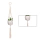 thumbnail image 1 of Yuarrent Cestas colgantes 100 hechas a mano, soporte para plantas, macramé, colgador de plantas, maceta para colgar en la pared interior, soporte para Jardín y Patio No.01 Yuarrent HA001777-01, 1 of 6