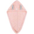thumbnail image 5 of Toallas para el cabello de color rosa claro Gorros de ducha Toallas para secar el cabello de los niños Toallas absorbentes Gorro para secar el cabello de los niños con botón, 5 of 5