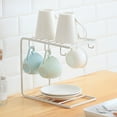 thumbnail image 4 of Mug Holder Stand for Mug 6 Hooks Coffee Mug Rack Cup Display Hanger Rack Home Storage Mug Hooks Countertop Organizer for Mugs, 4 of 7