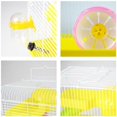 thumbnail image 3 of Hamster Cage Villa with Handle, Spacious Hollow Mesh Small Animal Habitat, 3 of 5