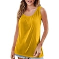 thumbnail image 3 of JIANLAI Sleeveless Tank Tops for Women Loose Pleated Camisole Soft Stretchy Summer Inner Shirt Casual Base Layer Inner T Shirt Home or Daily Wear, 3 of 6
