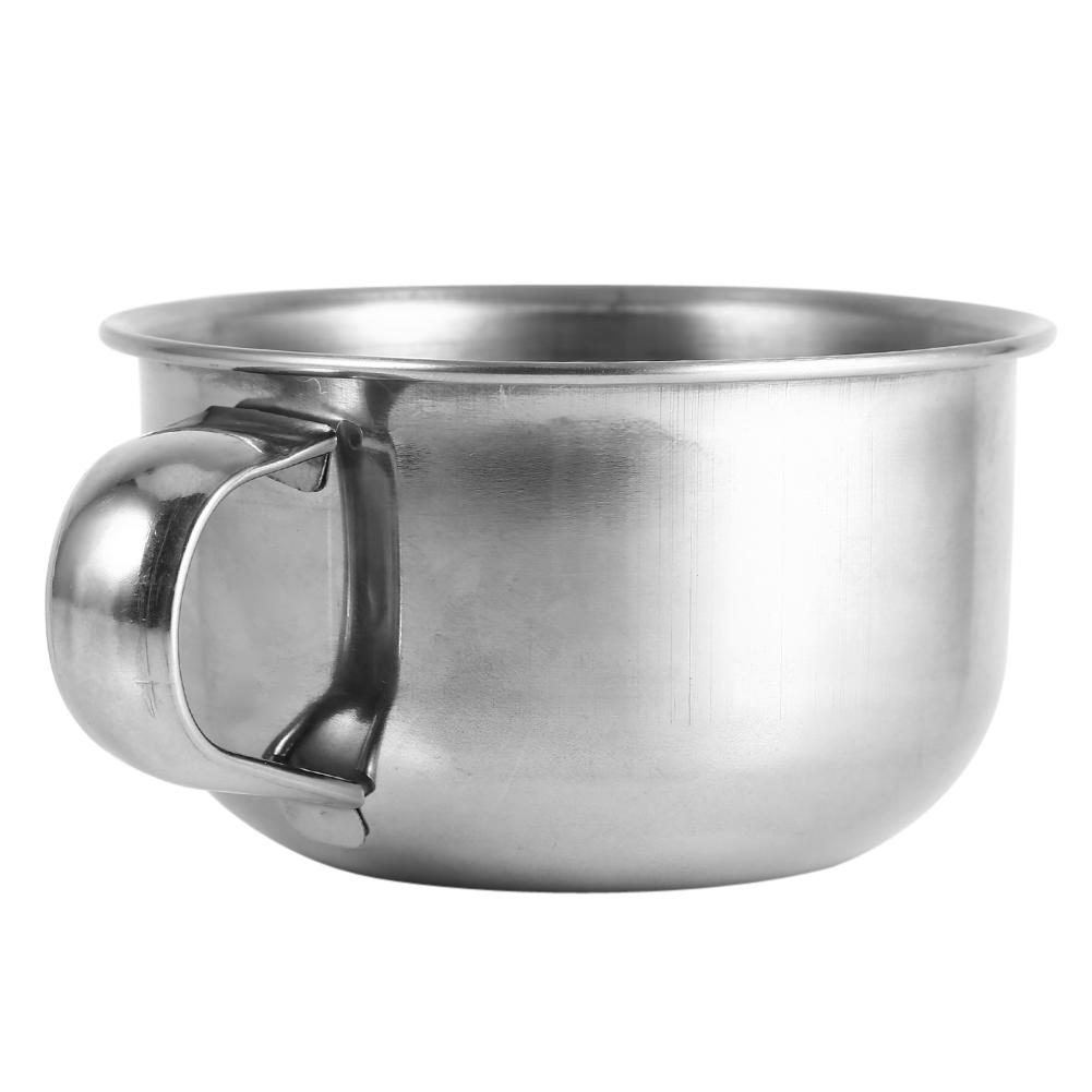 Mgaxyff New Stainless Steel Metal Shaving Soap Mug Bowl Cup Shaver Razor Cleansing Foam Tool For Man, Stainless Steel Bowl, Man Shave Bowl - image 3 of 8