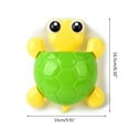 thumbnail image 5 of SDFGTstore Cute Cartoon for Turtle Toothbrush Holder Suction Cup Wall Mount Toothpaste Pencil Pen Container Travel Storage Organize, 5 of 12