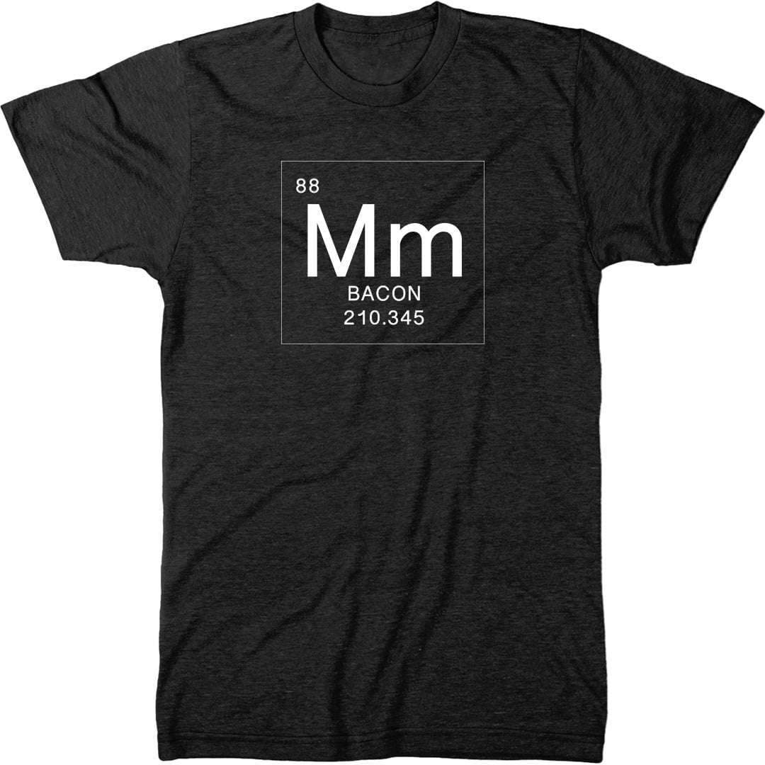 Mm Bacon Periodic Table Men's Modern Fit Tri-Blend T-Shirt - Walmart.com