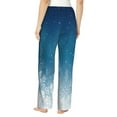 thumbnail image 3 of Xecao Christmas Snowflakes Women's Straight Lounge Pajama Pants: The Epitome of Relaxed Sleepwear, 3 of 9