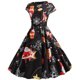 thumbnail image 4 of Vestido de fiesta de noche de Navidad con cuello en V sin mangas con estampado vintage para mujer Fridja  hjkh5377, 4 of 9