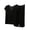 Black, variant on BaoFuBaoMei Wide Leg Pajama Set for Women 2 Piece Plus Size Cap Sleeve Pjs Crew Neck Top and Drawstring Capris Lounge Set Loose Comfy Sleepwear