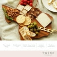 thumbnail image 3 of Twine Texas Shaped Acacia Wood Cheese Board for Charcuterie Gifts, Set of 1, 3 of 5