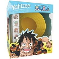 YAHTZEE: One Piece - Classic Family Dice Game, Collectible Edition Straw Hat Head Dice Cup, Officially Licensed, Family & Kids Ages 8 , 1  Players