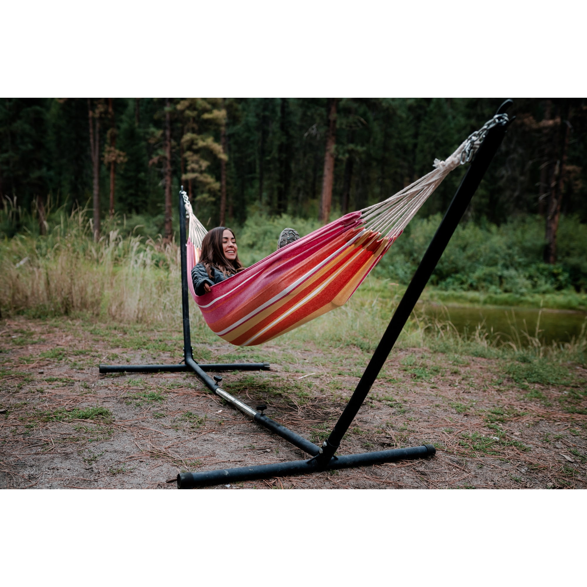 Stansport Cotton Blend Traveler Hammock - Coral