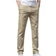 thumbnail image 2 of Pantalones de hombre de longitud completa con cremallera, rectos, de seda de hielo, lavado de negocios, pantalones largos casuales avanzados, pantalones de poliéster para hombre, 2 of 4