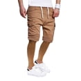 thumbnail image 3 of Txlixc Pantalones cortos de verano para hombres, pantalones cortos de cuerda de color sólido con bolsillos Txlixc moda, 3 of 7