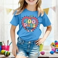 thumbnail image 2 of EHQJNJ Hauts, T-Shirts et Blouses pour Filles, Mode Décontractée Imprimée, Col Rond, Manches Courtes, T-Shirt Blanc pour Enfants, 2 of 4