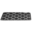 thumbnail image 3 of 15-PC Ryan Black High Quality Jacquard Bathroom Bath Rug Set Washable Anti Slip Rug 17"x28", Contour Mat 17"x17" with Non-Skid Rubber Back and Shower Curtain 12 rings covered, 3 of 5