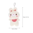 thumbnail image 3 of HINTRMENT 1Pack White Plush Rabbit Keychain Cute Key Chain Charm, 3 of 4