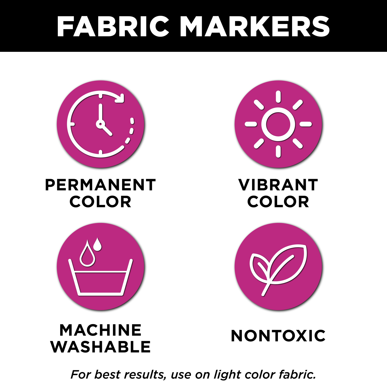 Tulip Fabric Markers, Multi-Colored, Fine, 20pk - image 4 of 10