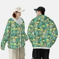 thumbnail image 6 of Gaeub Animals with Leaf Men's and Women's UPF 50+ Long-Sleeved Sun Protection Clothing, Fishing Shirt Long Sleeve Zip - X-Large, 6 of 9