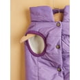 thumbnail image 4 of Nvzi -b Windproof Dog Winter Jacket Dog Coat Warm Dog Vest Cold Weather Pet Apparel with 2 Layers Fleece Lined for Small Medium Large Dogs (XS, Purple), 4 of 4