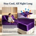 thumbnail image 4 of WVG Satin Queen Size Sheet Set Queen Size, Soft Bed Sheets Hair Friendly with Cooling Fitted Sheet and Pillowcases 16 Inch Deep Pocket for Bedroom, Dormitory and Hotel, 4 of 10