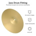 thumbnail image 2 of CHOK Drum Cymbals Symbols for Drums Metal Jazz Replacement Brass, 2 of 6