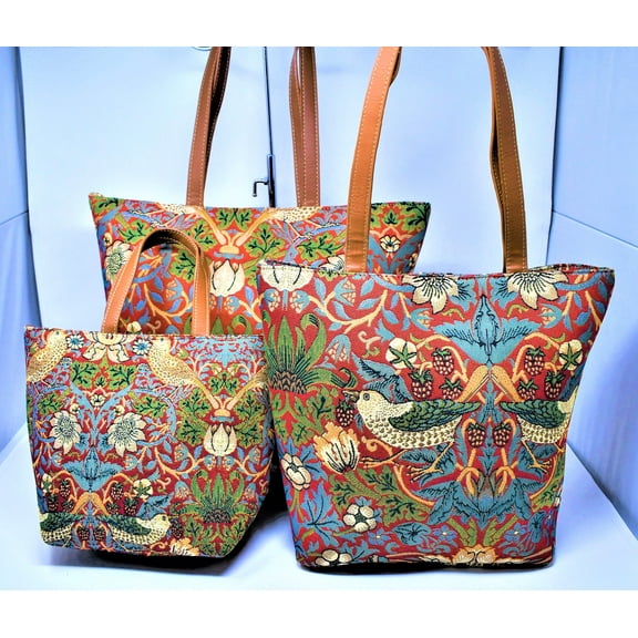 2620 - Strawberry Thief 3pc. Purse Set