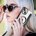 thumbnail image 7 of Allytech Wallet Case for iPhone 14 with Card Slots & Lens Protector, Compatible with MagSafe, Slim Shockproof Anti-Scratch Clear Back Panel [RFID Blocking] Case - Black, 7 of 7
