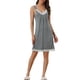 thumbnail image 1 of Camisón de noche sin mangas de modal con encaje Inspire Chic para mujer, lencería, color gris, 1 of 5