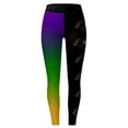 thumbnail image 3 of MKLEKYY Ropa deportiva para mujer Leggings para mujer, moda de entrenamiento, leggings con estampado de bloques de color, pantalones, leggings elásticos suaves 4446, 3 of 3