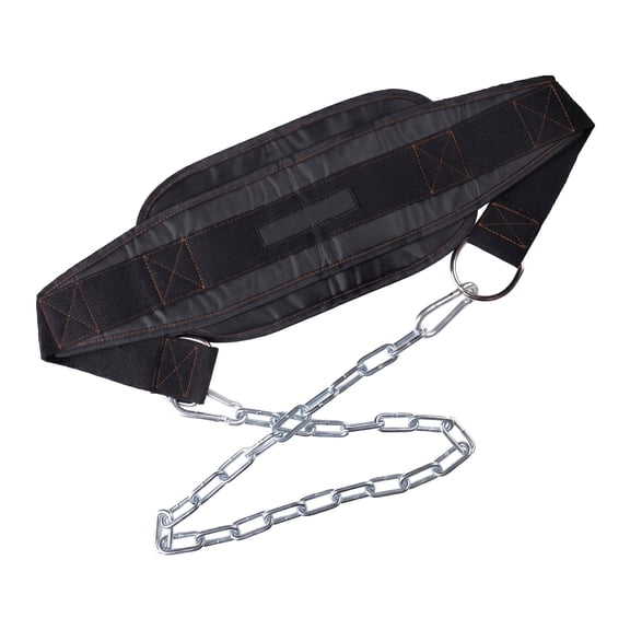 Heavy Duty Dip Belt with 37-40" Chain, 550-650 lbs Weight Capacity – Military-Grade Nylon Weightlifting Belt for Dips, Pullups, Squats & Belt Squat Attachment, Suitable for home and gym use