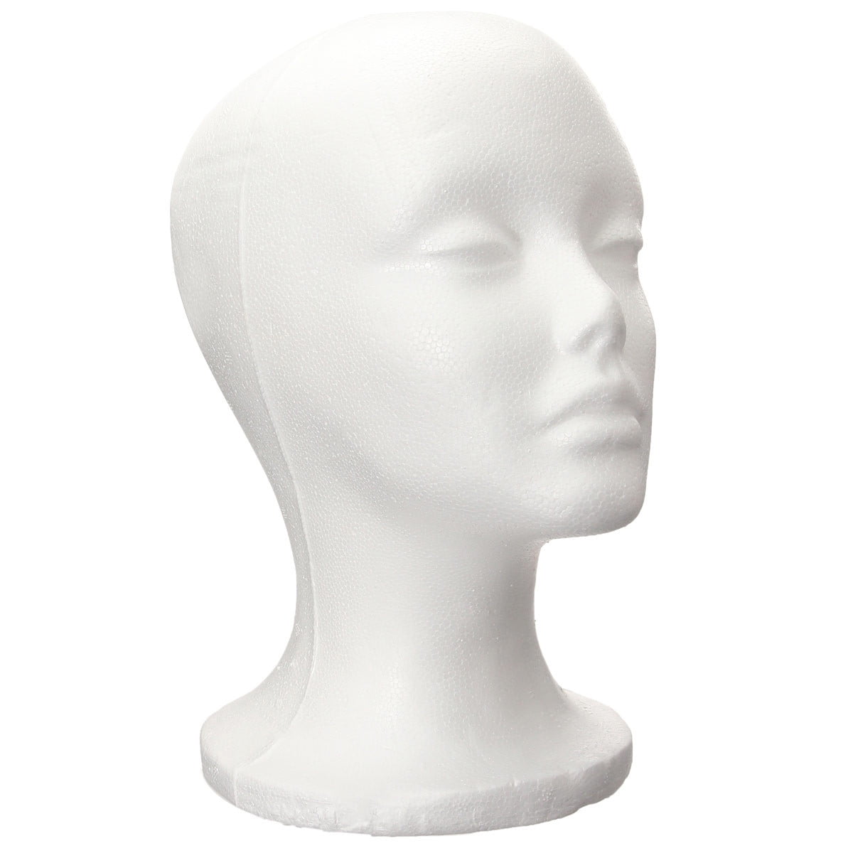 10.6" Foam Wig Mannequin Head, Styrofoam Female Display Head Model for