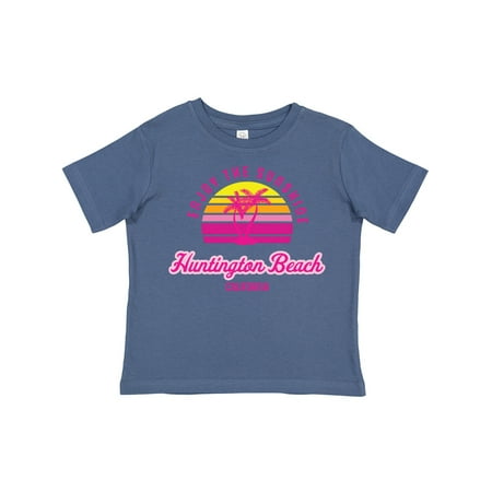 

Inktastic Summer Enjoy the Sunshine Huntington Beach California Pink Gift Toddler Boy or Toddler Girl T-Shirt