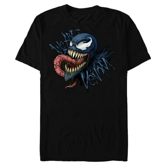 Marvel We Are Venom Eddie Brock - Short Sleeve Blended T-Shirt for Adults - Customized-Black