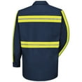 thumbnail image 3 of Red Kap Men's Long Sleeve Enhanced Visibility Industrial Work Shirt, 3 of 4