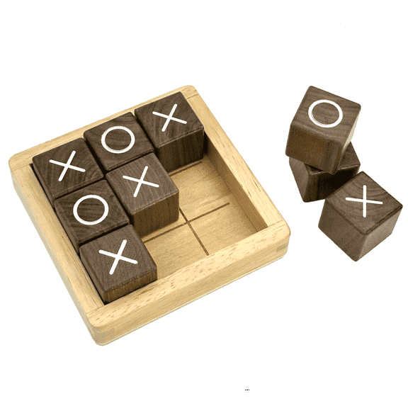 Tic Tac Toe Office Fidget Toy Office Desk Games Stress Relief Toy Knick-Knacks Coffee Table Decor for All Ages Size 4 by 4 Inch