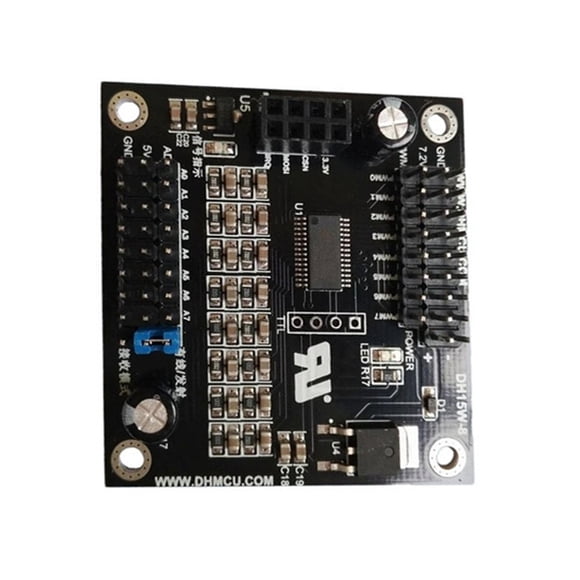 Placa de Control de Servo de 8 Vías, Placa de Control de Brazo Robótico, Perilla de Control Ptz, Potenciómetro de Control de Servo