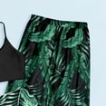 thumbnail image 5 of Teen Bikini 3Pc Girls' Floral Cute 3 Piece Bikinis for Teens Swimsuit Halter Bathing Suit with Coverup, 5 of 6