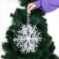 thumbnail image 5 of Christmas Decorations, Snowflake Pendants Hanging Ornaments For Christmas Tree Holiday Party Winter Wedding Home Décor Festive Decoration Set, 5 of 7