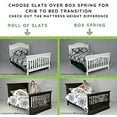 thumbnail image 4 of Full-Size Conversion Kit Bed Rails for Select Bassett Baby Cribs (Rustic Brownstone), 4 of 4