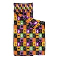 thumbnail image 2 of Halloween Patchwork Icons Pattern Toddler Nap Mats for Kids Preschool,50"x20" Sleeping Mat Bag or Kids,Toddler Sleeping Bag,Toddler Nap Mat or Daycare, 2 of 6