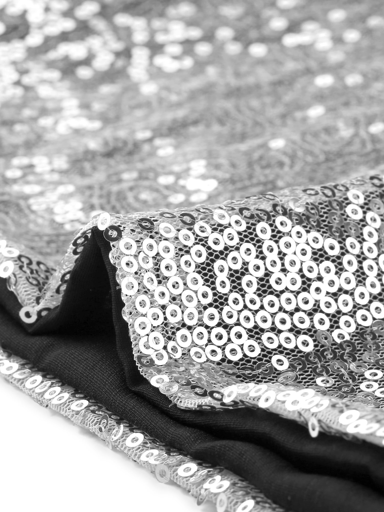 DARING DIVA Women's Sequin Sparkle Shining Glitter Cami Top XS Silver